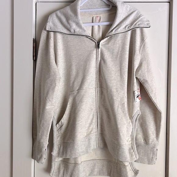 🆕 Free People Movement Hoodie Sweatshirt in Oatmilk. Size Large. - Picture 5 of 14